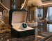 Bague 55 Bague - Tourmaline verte et diamants en or blanc 18k 58 Facettes 50248
