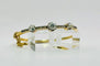 Bracelet Bracelet rigide en or jaune 18 carats et diamants taille ancienne 58 Facettes 50269