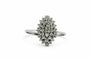 Bague Bague grappe de diamants en or blanc 18k 58 Facettes 50286