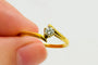 Bague 52 Bague solitaire en or jaune 18 carats avec diamant taille brillant 58 Facettes 50305