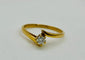 Bague 52 Bague solitaire en or jaune 18 carats avec diamant taille brillant 58 Facettes 50305