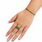 Bague 59 Bague en or jaune 18 carats avec émeraudes et diamants 58 Facettes 50317