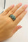 Bague 59 Bague en or jaune 18 carats avec émeraudes et diamants 58 Facettes 50317