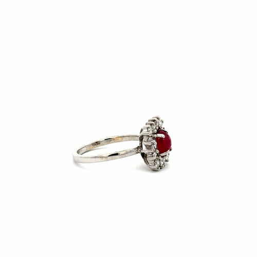 Bague 52 Imperial Ruby Royale - Bague en or blanc, rubis et diamants 58 Facettes 50009
