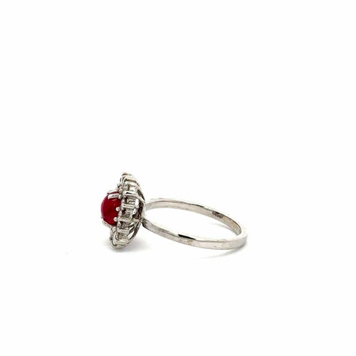 Bague 52 Imperial Ruby Royale - Bague en or blanc, rubis et diamants 58 Facettes 50009