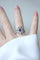 Bague 51 Art Déco - Bague dôme en or jaune et platine saphir et diamants 58 Facettes