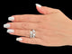 Bague 58 Bague ceinture en or blanc 18 carats et diamants naturels 58 Facettes