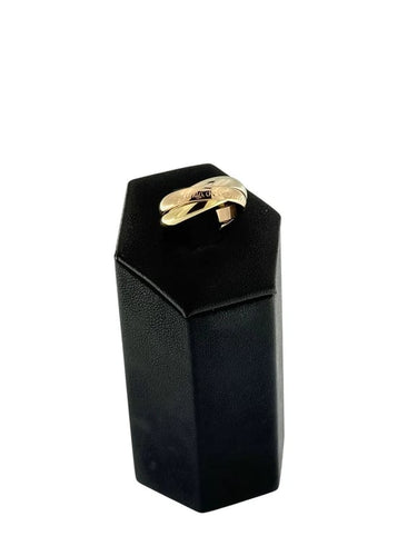Bague 53 Cartier Trinity Les Must de Cartier - Bague en or jaune, blanc et rose 18 ct 58 Facettes