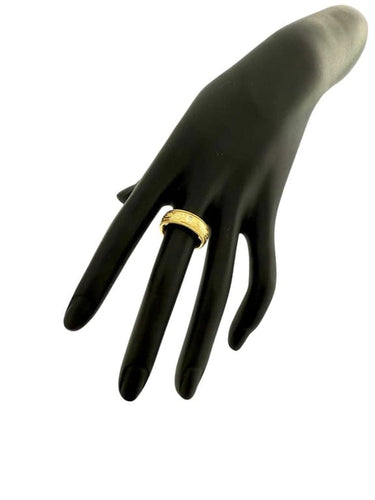 Bague 52 Wellendorff Kinetic Band - Bague en or jaune 18 carats, émail et diamants 58 Facettes