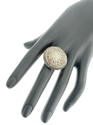 Bague 53 Piero Milano - Bague cocktail en or rose 18 carats et diamants 58 Facettes