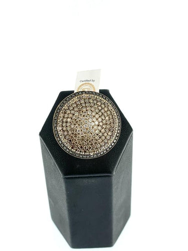Bague 53 Piero Milano - Bague cocktail en or rose 18 carats et diamants 58 Facettes