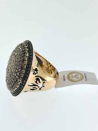 Bague 53 Piero Milano - Bague cocktail en or rose 18 carats et diamants 58 Facettes