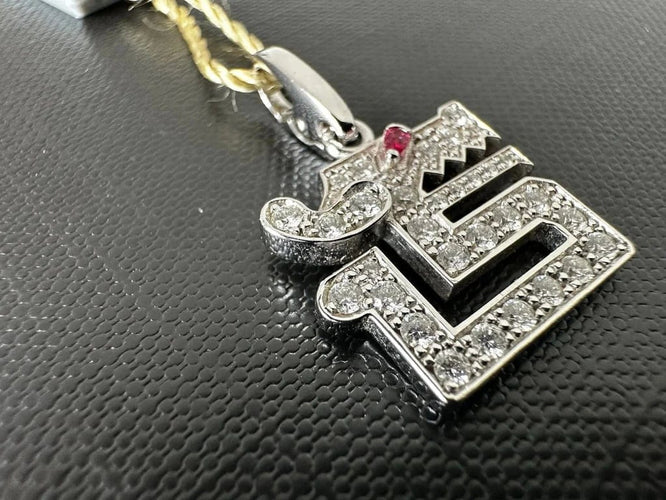 Pendentif Cartier Le Baiser du Dragon - Pendentif en or blanc 18 carats, diamants et rubis 58 Facettes