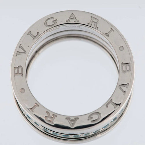 Bague 52 Bulgari B.Zero1 - Bague en or blanc 18 carats et aigue-marine 58 Facettes