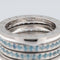 Bague 52 Bulgari B.Zero1 - Bague en or blanc 18 carats et aigue-marine 58 Facettes
