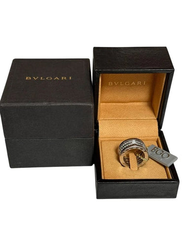 Bague 52 Bulgari B.Zero1 - Bague en or blanc 18 carats et aigue-marine 58 Facettes