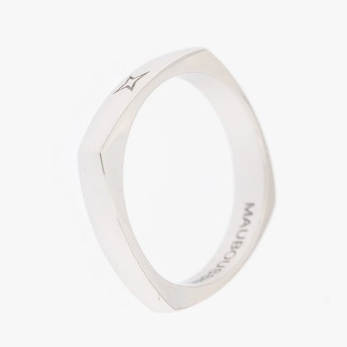 Bague 58 Mauboussin - Bague bandeau en or blanc 18 carats 58 Facettes