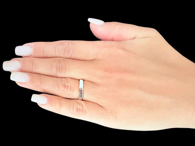 Bague 58 Mauboussin - Bague bandeau en or blanc 18 carats 58 Facettes