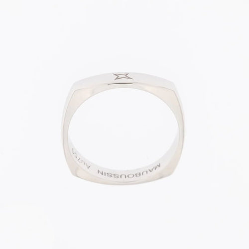 Bague 58 Mauboussin - Bague bandeau en or blanc 18 carats 58 Facettes