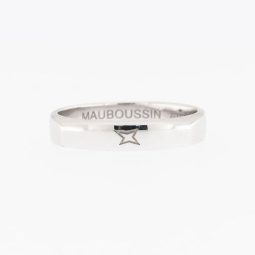 Bague 58 Mauboussin - Bague bandeau en or blanc 18 carats 58 Facettes