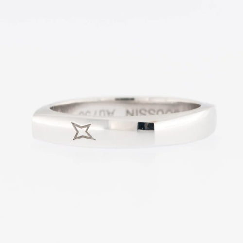 Bague 58 Mauboussin - Bague bandeau en or blanc 18 carats 58 Facettes
