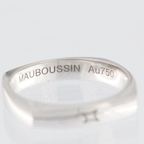 Bague 58 Mauboussin - Bague bandeau en or blanc 18 carats 58 Facettes