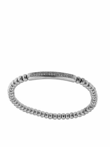 Bracelet Hulchi Belluni Tresore - Bracelet extensible en or blanc 18 carats et diamants 58 Facettes