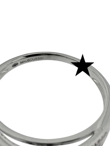 Bague 57 Mauboussin Chance of Love N°2 - Bague de fiançailles en or blanc et diamants 58 Facettes
