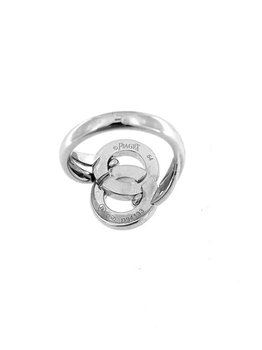 Bague 54.5 Piaget Possession - Bague en or blanc 18 carats et diamant 58 Facettes