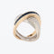 Bague 51 Alfieri & St John - Bague en or 18 carats avec diamants et saphir bleu 58 Facettes