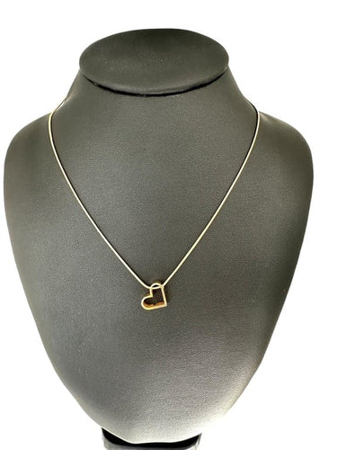 Collier UNOAERRE - Collier avec pendentif cœur en or jaune 18 carats 58 Facettes