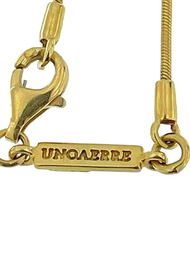 Collier UNOAERRE - Collier avec pendentif cœur en or jaune 18 carats 58 Facettes