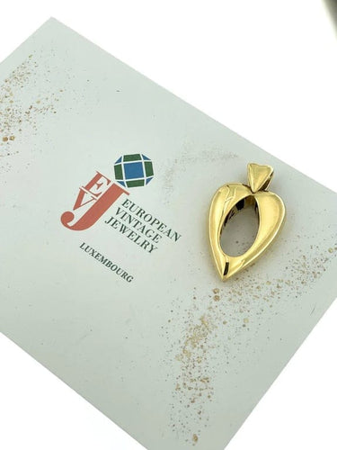 Pendentif Piaget - Pendentif cœur en or jaune 18 carats 58 Facettes