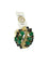 Bague 56.5 Bague cocktail - Rétro en or jaune 18 carats, diamants, saphirs et émeraude 58 Facettes