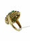 Bague 56.5 Bague cocktail - Rétro en or jaune 18 carats, diamants, saphirs et émeraude 58 Facettes