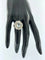 Bague 54.5 Bague - aigue-marine 2,25 ct et diamants en or jaune 18 carats 58 Facettes