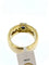 Bague 59.5 Bague en or jaune 18 carats avec diamants et saphirs, certificat IGI 58 Facettes