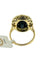 Bague Art déco - Bague cocktail en or jaune et blanc, saphir et diamants 58 Facettes