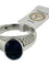 Bague 52.5 Bague cocktail en or blanc 18 carats avec iolite et diamants 58 Facettes