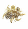 Broche Broche Art déco en or jaune 18 carats et diamants 58 Facettes