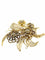 Broche Broche Art déco en or jaune 18 carats et diamants 58 Facettes