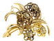Broche Broche Art déco en or jaune 18 carats et diamants 58 Facettes