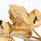 Broche Broche feuille Vineyard en or jaune 18 carats et perles 58 Facettes