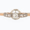 Broche Broche rétro en or jaune 18 carats et platine avec diamants 58 Facettes