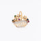 Broche Broche giardinetto en or blanc et or jaune 18 carats avec pierres précieuses 58 Facettes