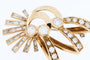 Broche Broche ancienne en or jaune 18 carats et diamants 58 Facettes