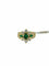 Bague 52.5 Bague cocktail en or jaune 18 carats, émeraudes et diamants 58 Facettes