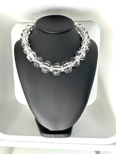 Collier Baccarat Sherazade - Collier en or blanc 18 carats, cristal et diamants 58 Facettes