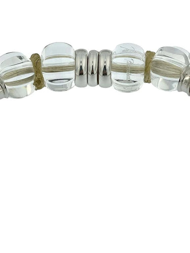 Collier Baccarat Sherazade - Collier en or blanc 18 carats, cristal et diamants 58 Facettes