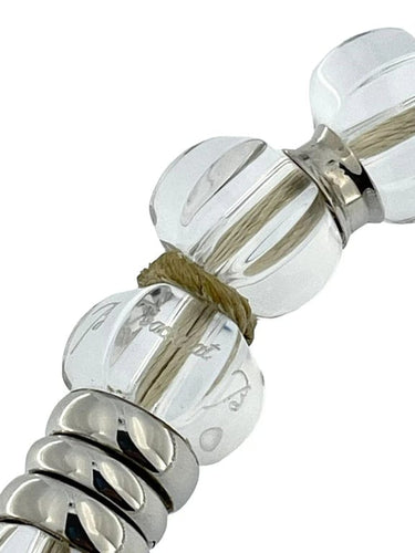 Collier Baccarat Sherazade - Collier en or blanc 18 carats, cristal et diamants 58 Facettes